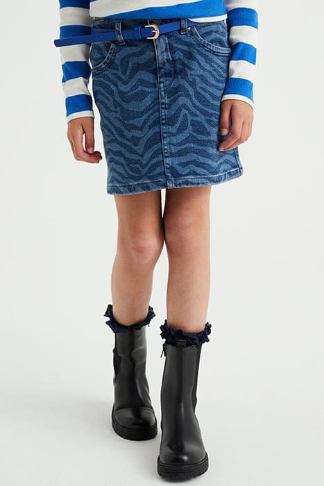 SKIRT MINI LENGTH BLUE 1
