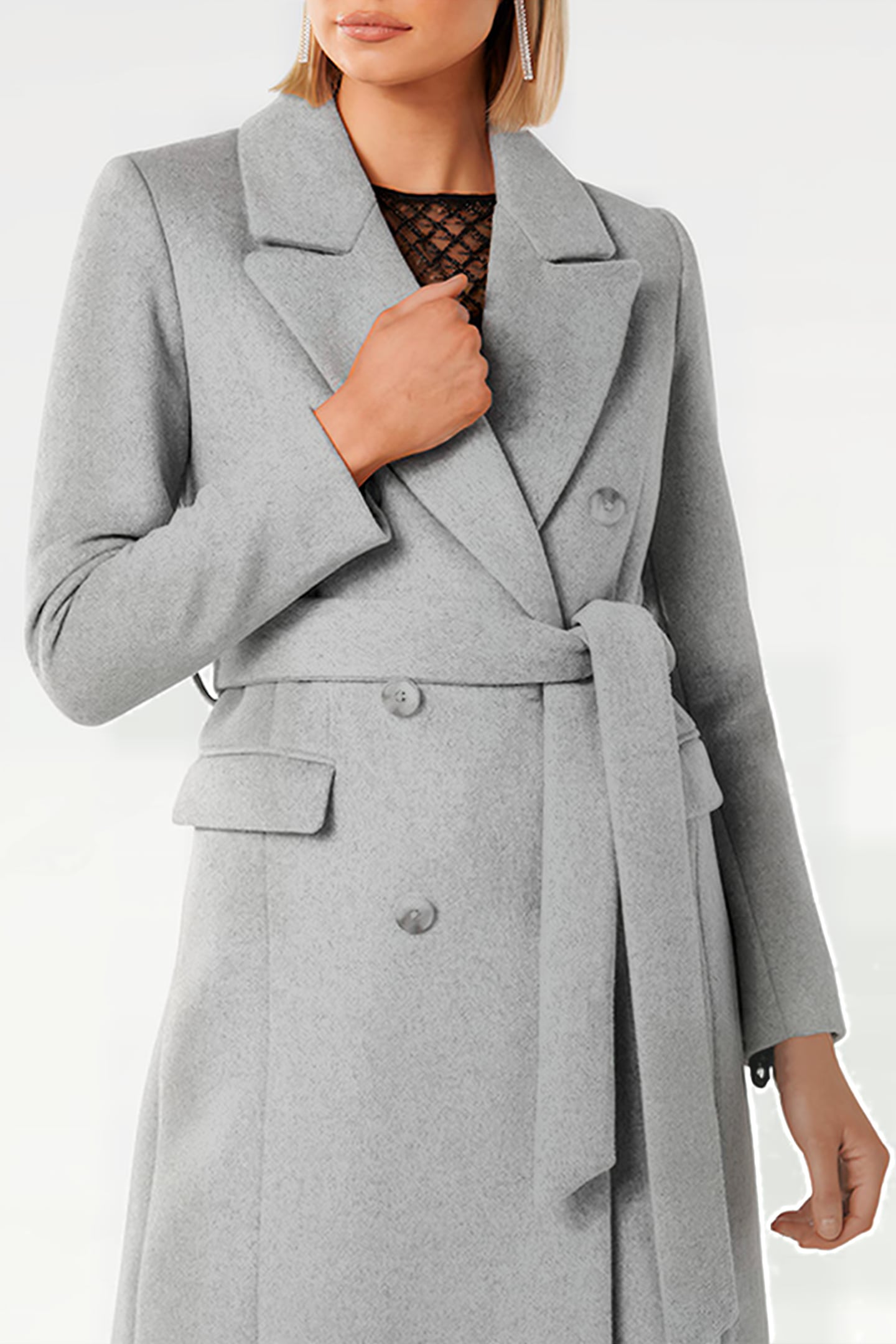 CHARLOTTE WRAP COAT GREY 6