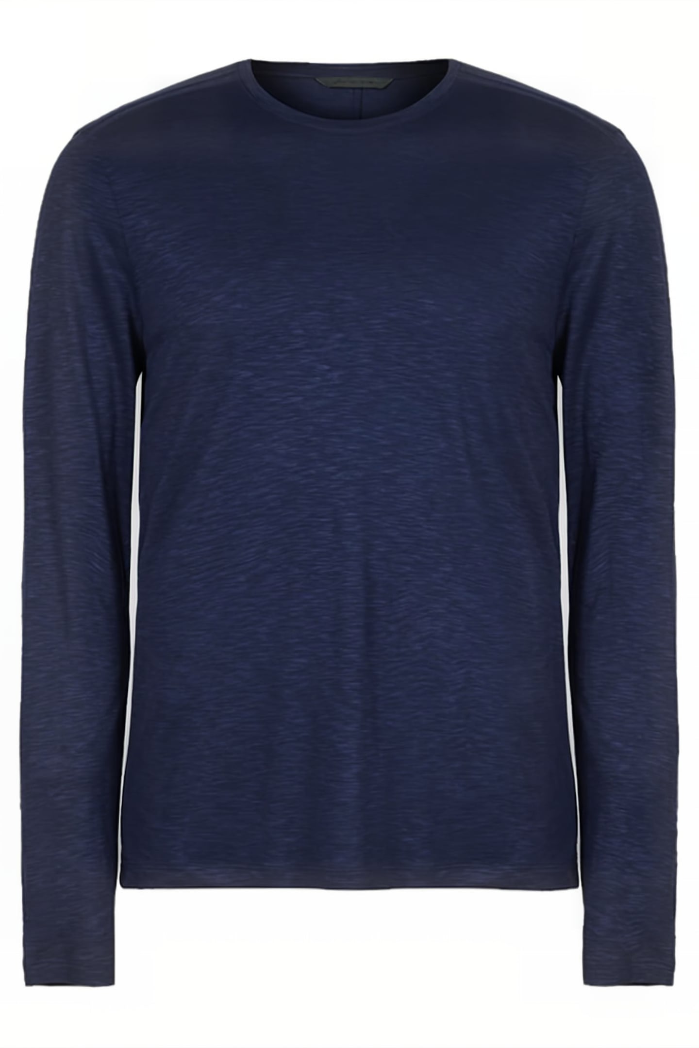 REGULAR FIT LS SLUB YARN CREW ANTIQUE PURPLE 1