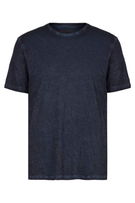 REGULAR FIT SS CREW WITH GARMENT DYE AND CAPRI BLUE 1