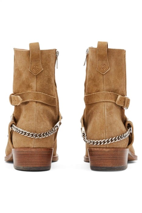 LUDLOW DOUBLE BELT ZIP BOOT TAN 3