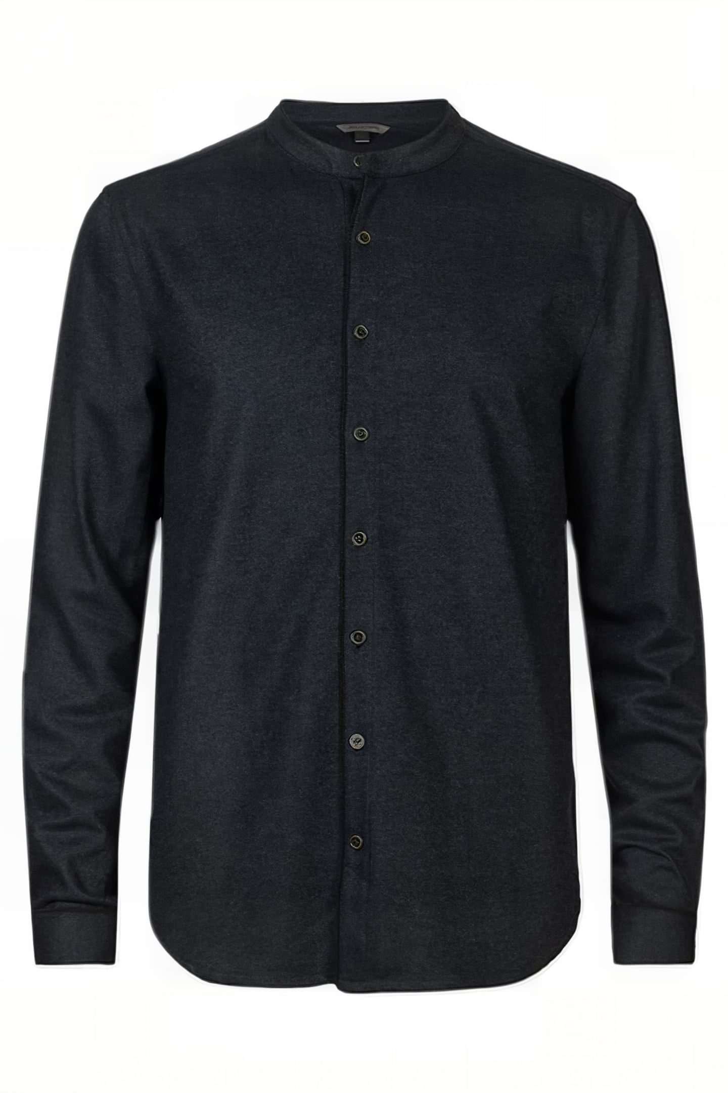 FULTON REGULAR FIT LS BAND SHIRT IN MELA MIDNIGHT 1