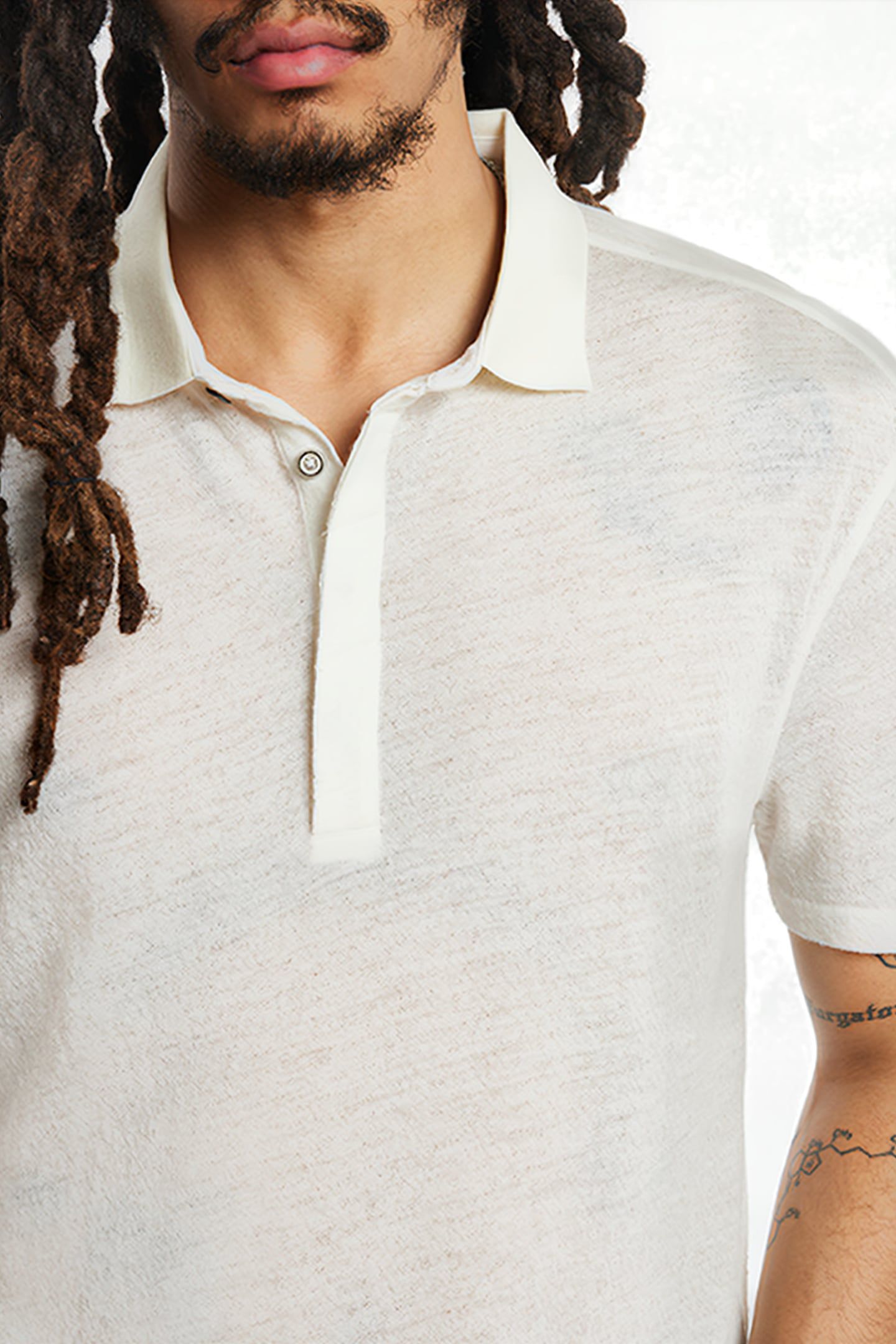 IRWIN REGULAR FIT SS POLO WITH TEXTURE SALT 3