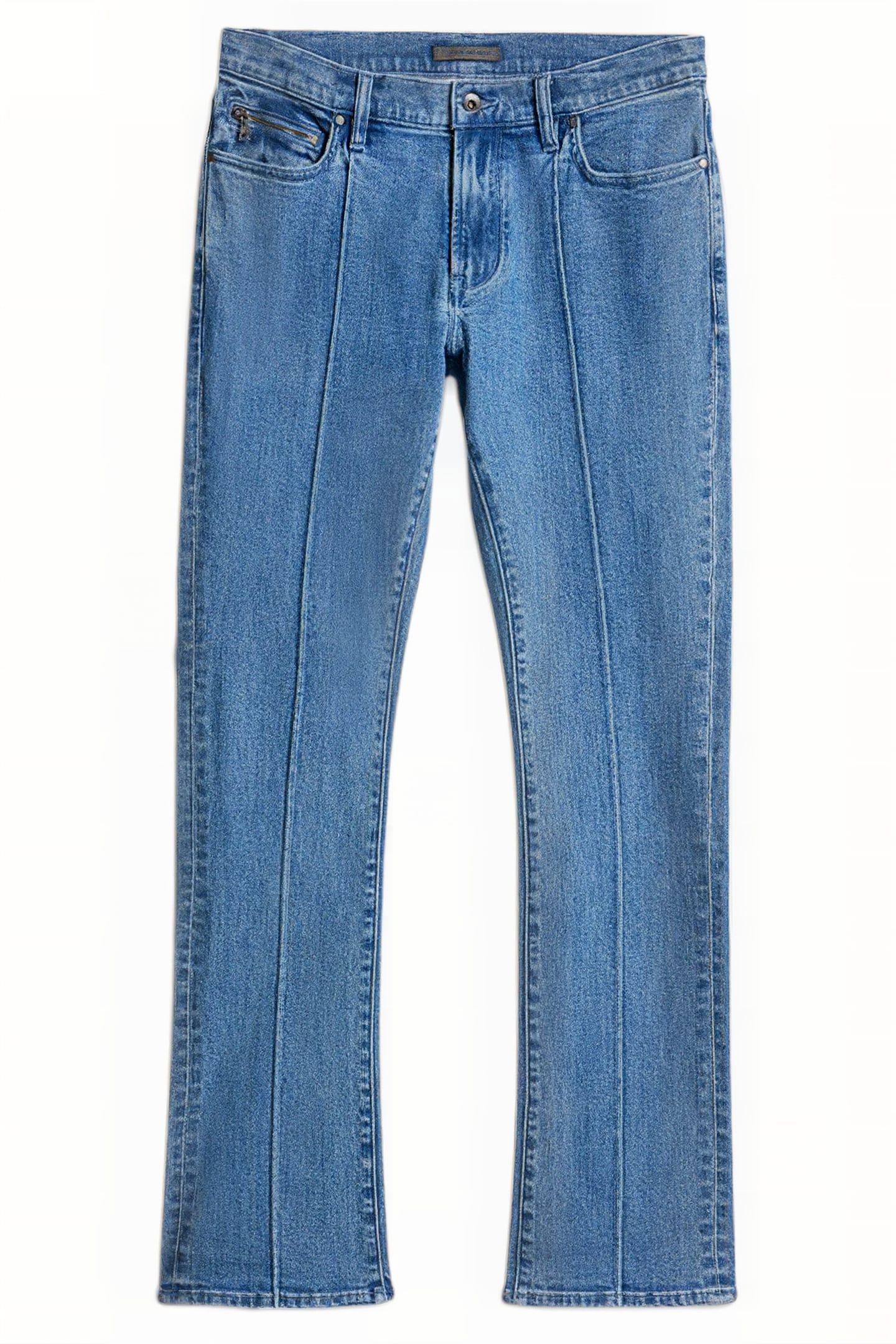 SLIM FIT BOOT CUT JEANS WITH ZIP TICKET DUTCH BLUE 1