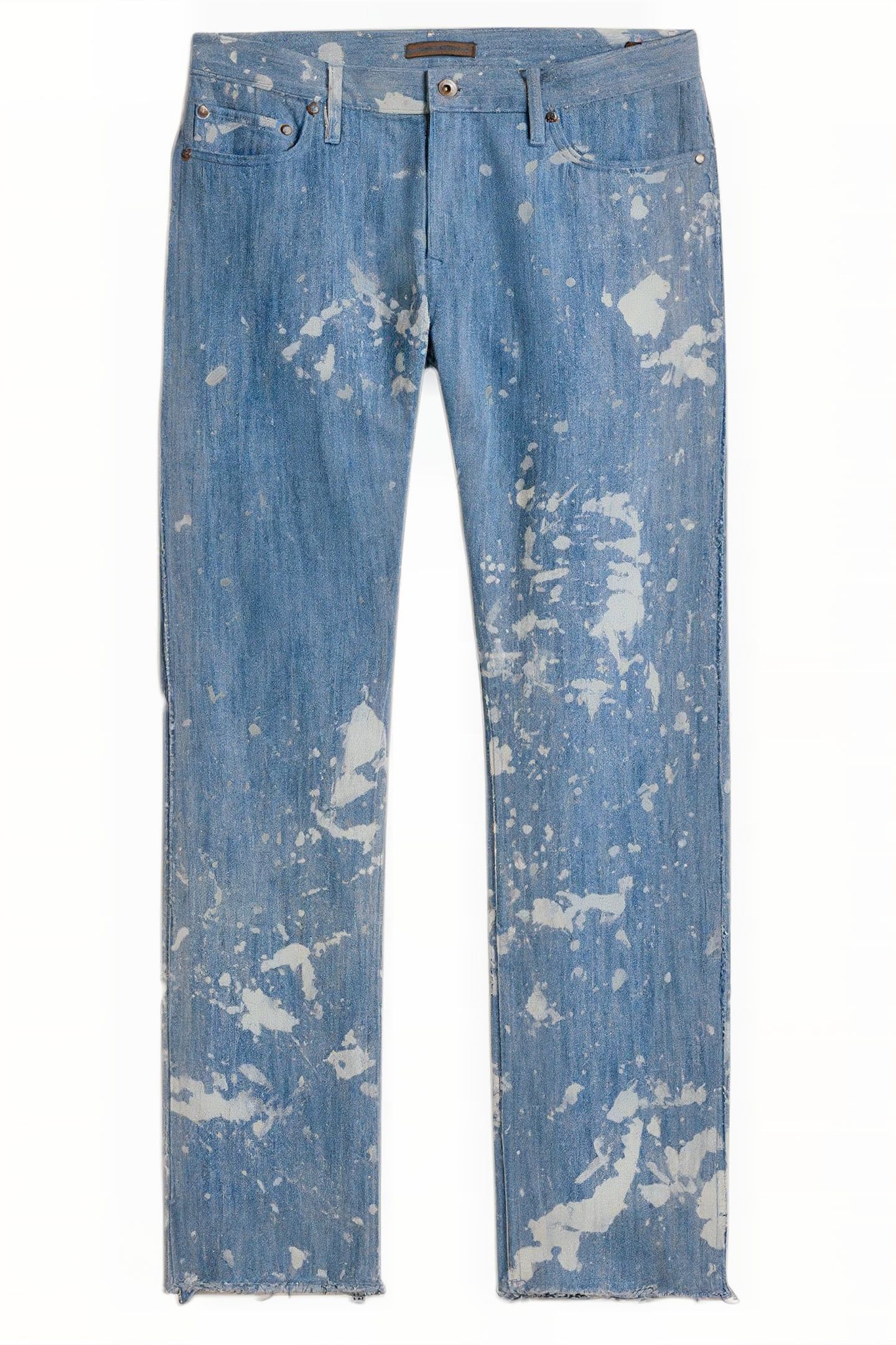 REGULAR FIT DENIM WITH RAW EDGES DUTCH BLUE 2