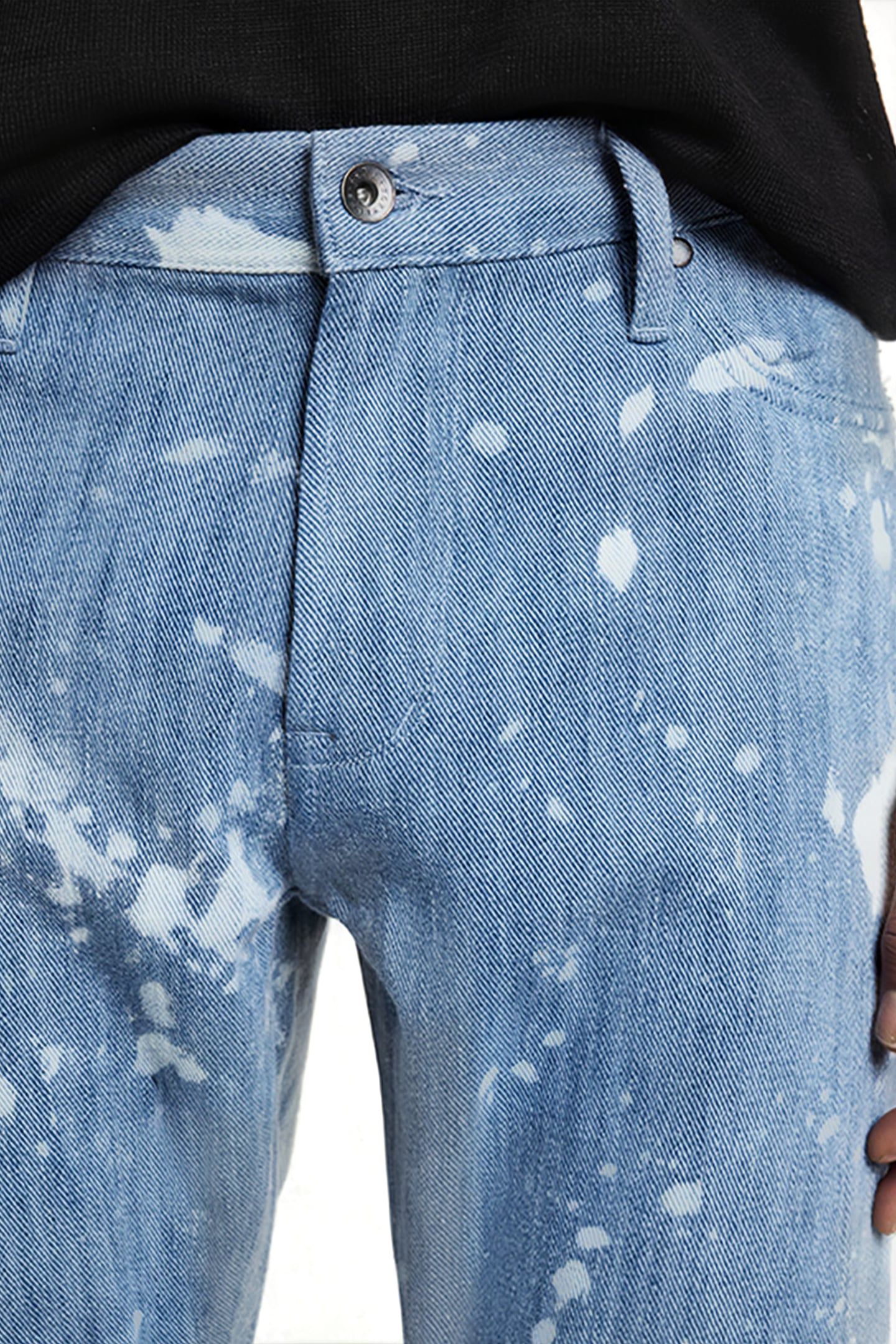 REGULAR FIT DENIM WITH RAW EDGES DUTCH BLUE 3