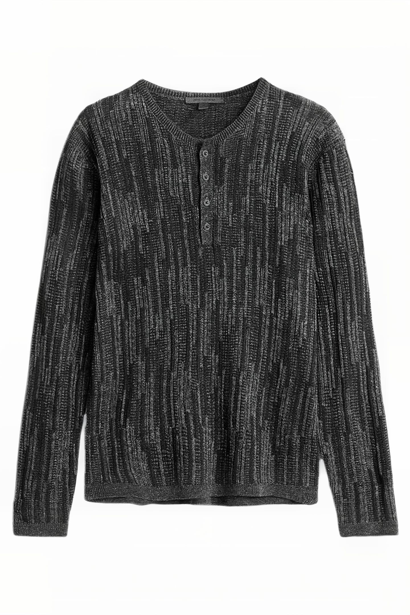WILLIAM SLIM FIT HENLEY WITH MISS AND TU IRON GREY 2