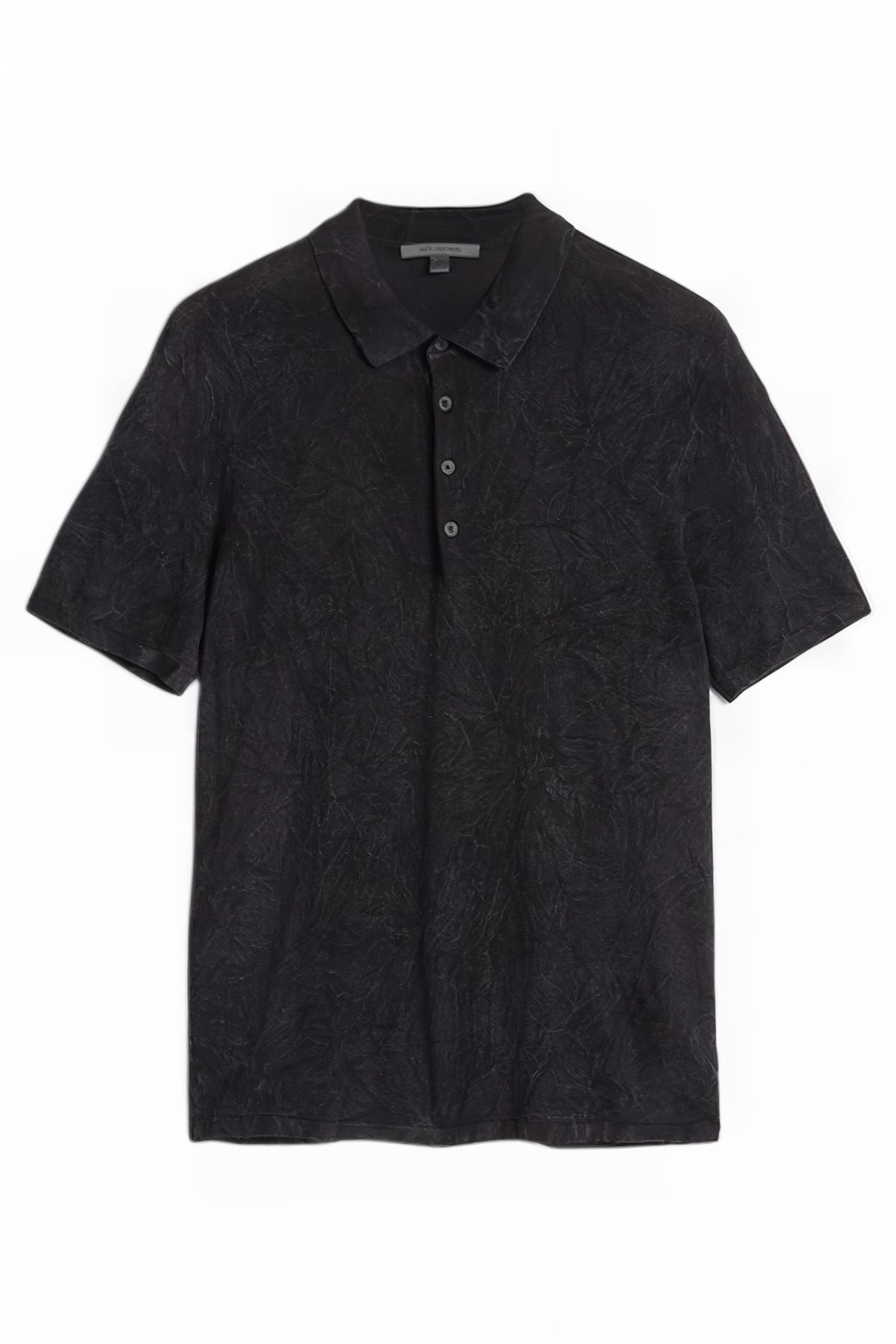 CHATHAM REGULAR FIT SS P OLO WITHPIGMENT BLACK 2
