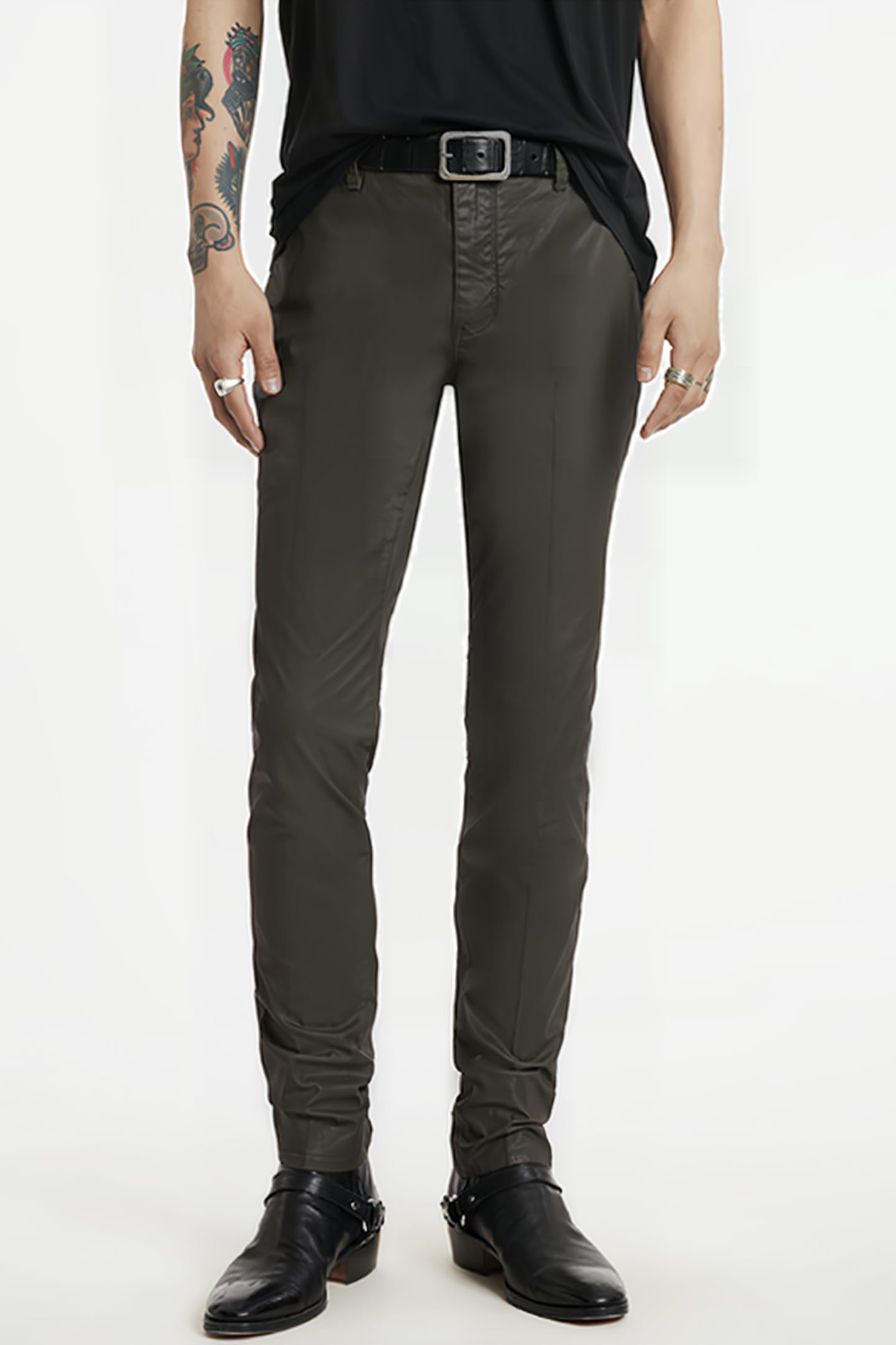 MOTOR CITY FIT - ZIP FLY LOW RISE SLIM F DEEP OLIVE 1