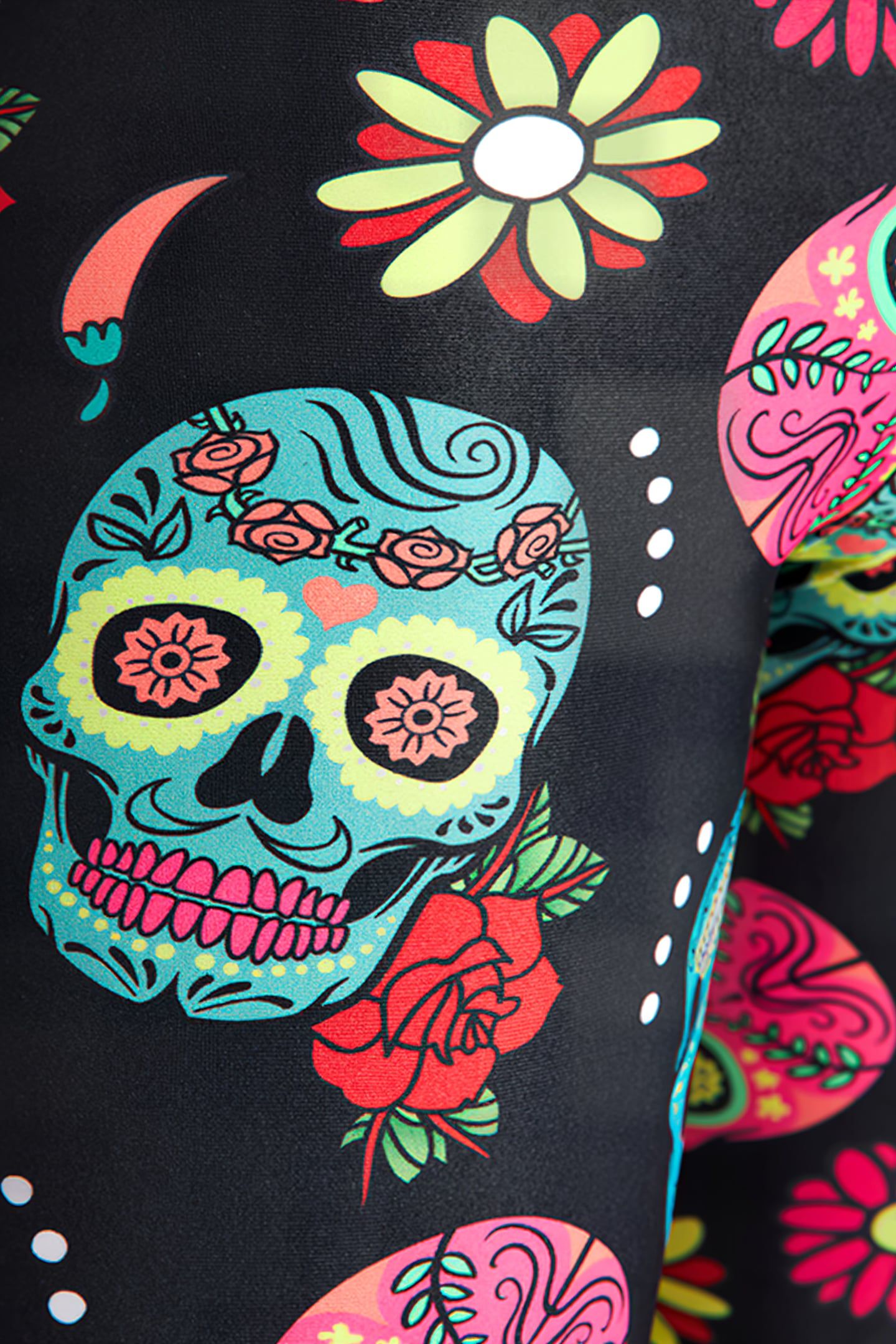 M CRAZY SKULLS CARNIVAL JAMMER BLACK MULTI 7