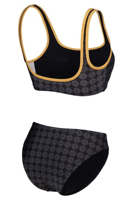 WOMEN'S ARENA 50TH BIKINI BRALETTE BLACK MULTI-GOLD 7