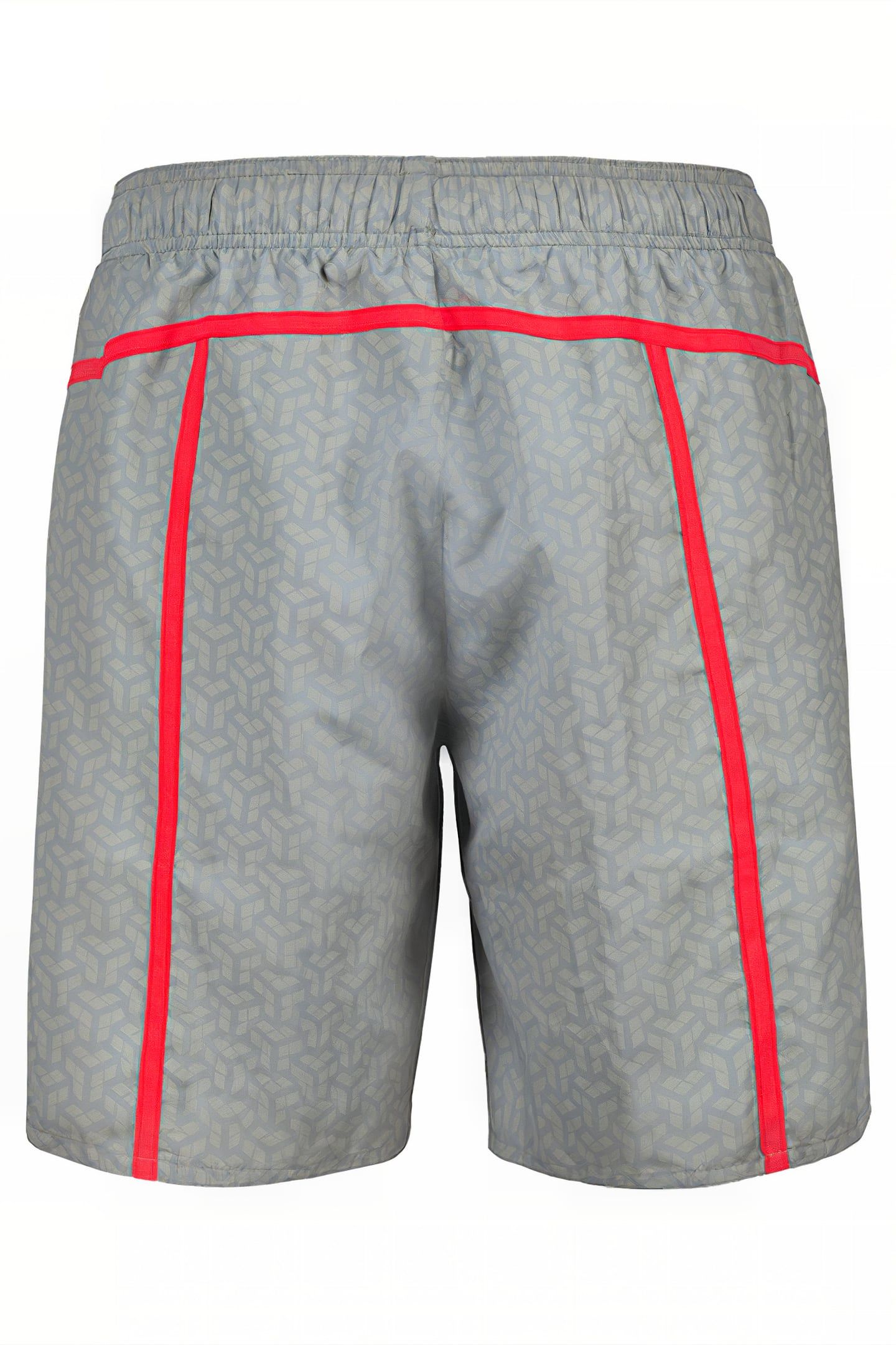 MEN'S ARENA PRO_FILE BEACH BERMUDA PRINT JADE-FLUO RED 5