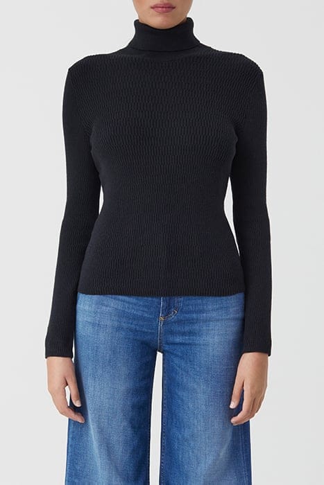 TURTLE NECK LONG SLEEVE BLACK 1