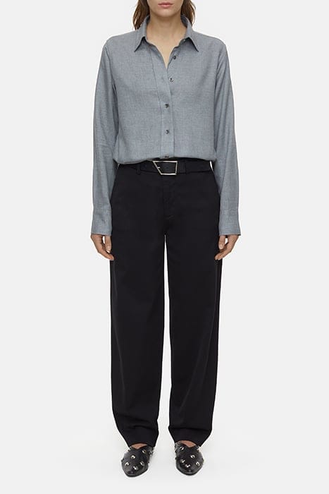 STRAIGHT FITTED SHIRT DARK GREY MELANGE 3