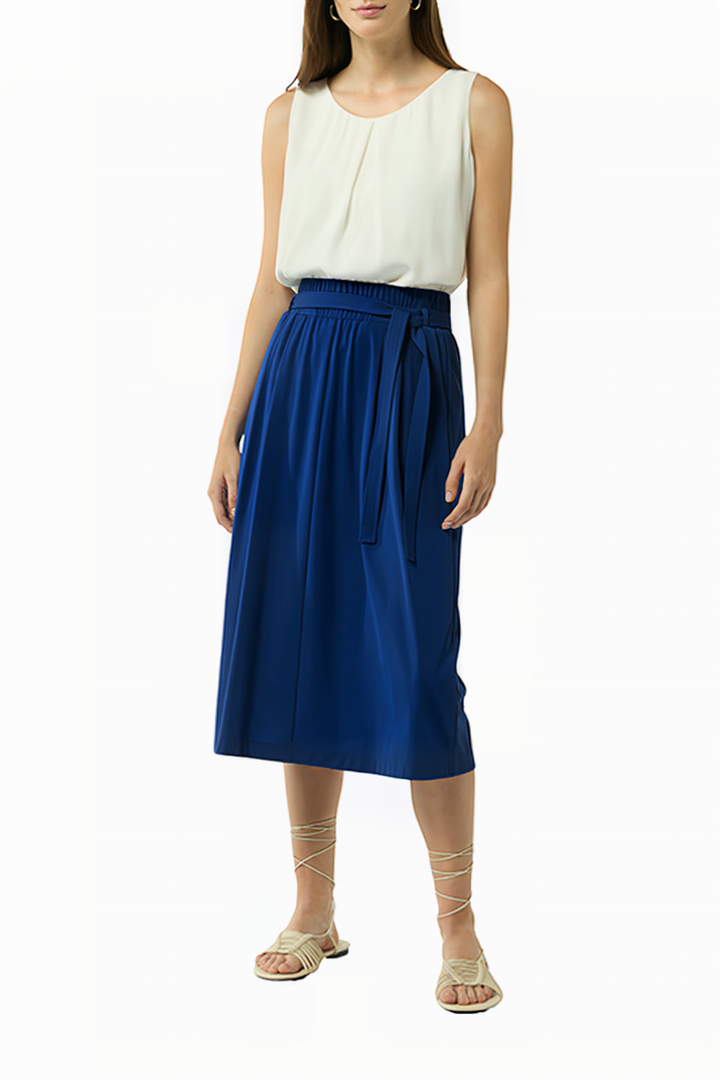 COMMA SKIRT-LONG BLUE 2