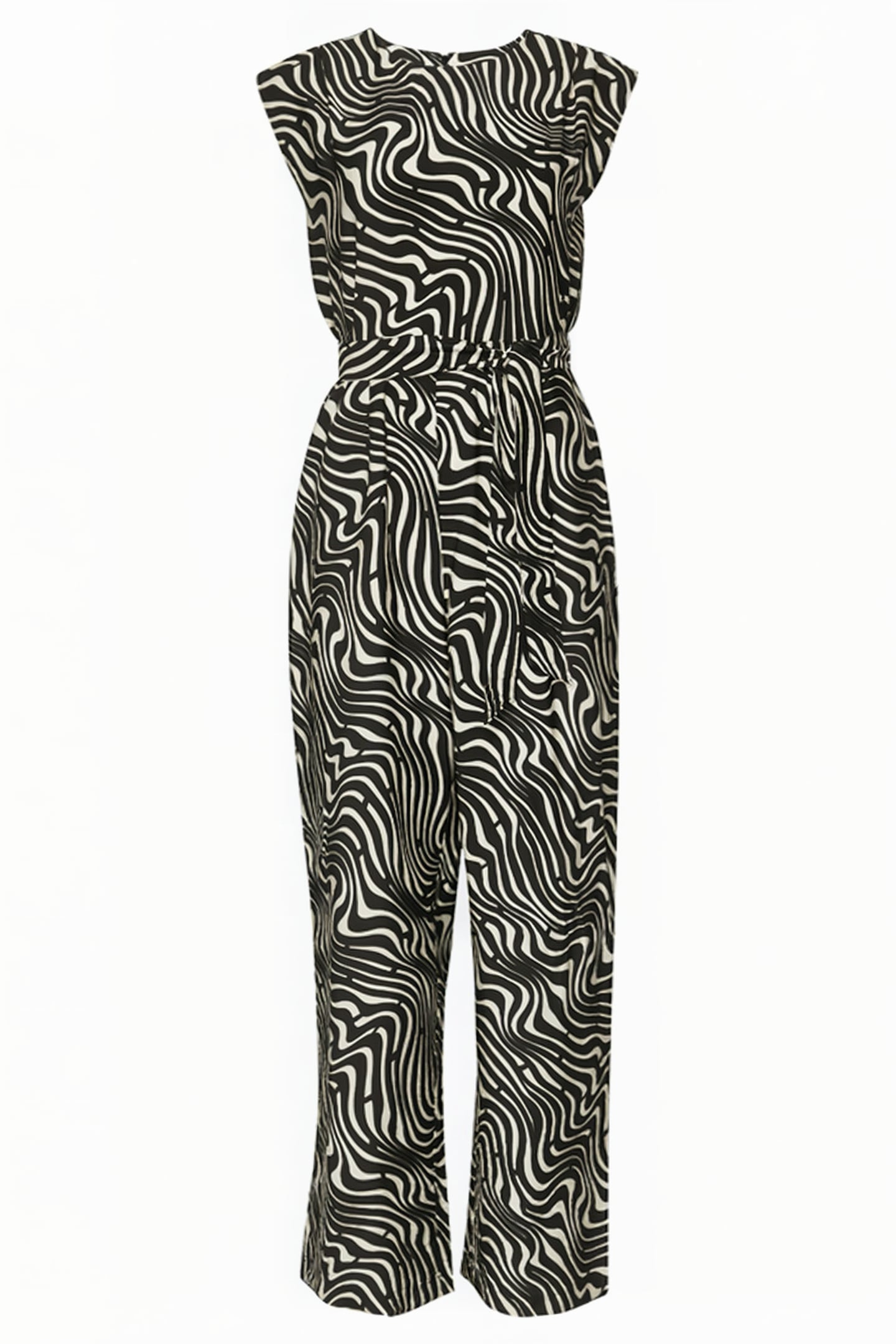 COMMA JUMPSUITE GREY/BLACK 3