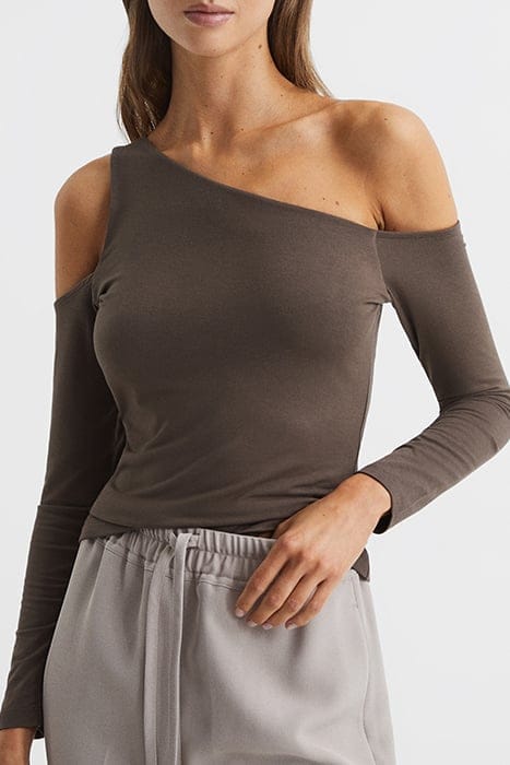 ROSIE LONG-SLEEVED TOP — MINK 1
