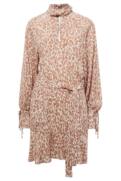 TEYA ANIMAL MINI DRESS — NEUTRAL 4