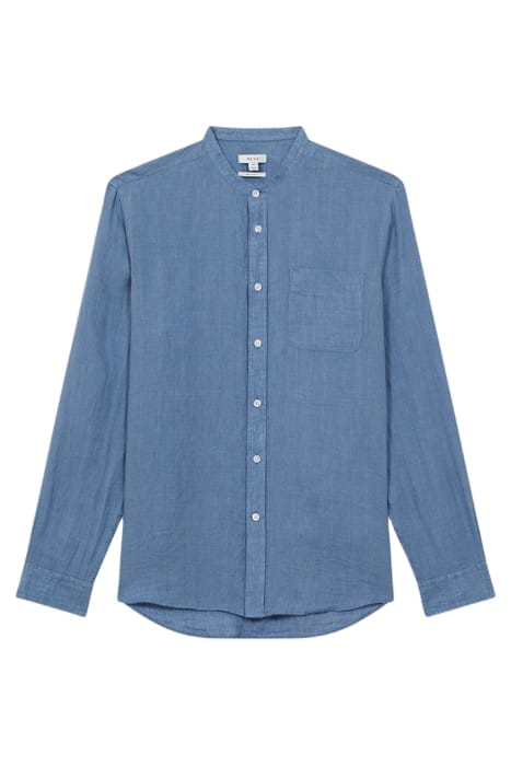 OCEAN-LS STRIPE LINEN GRA AIRFORCE BLUE 3
