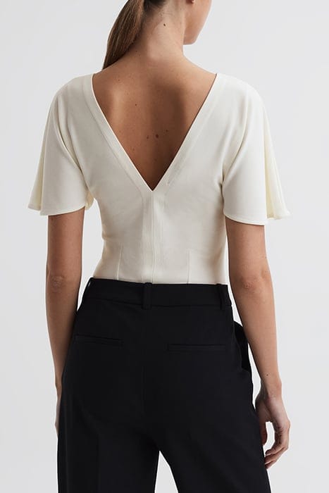 CONNIE FLOWY BLOUSE — IVORY 2