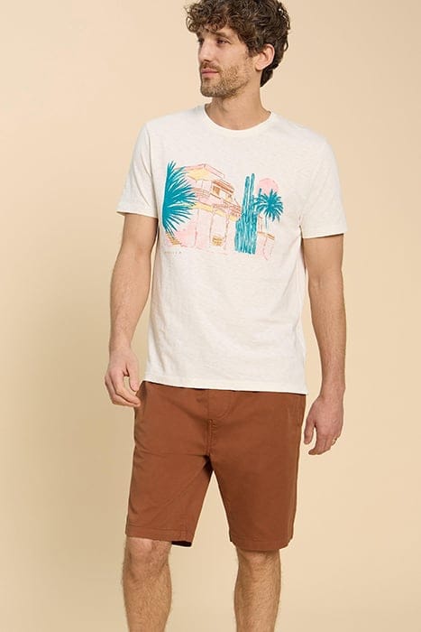 PALMER DRAWSTRING SHORT MID BROWN 1
