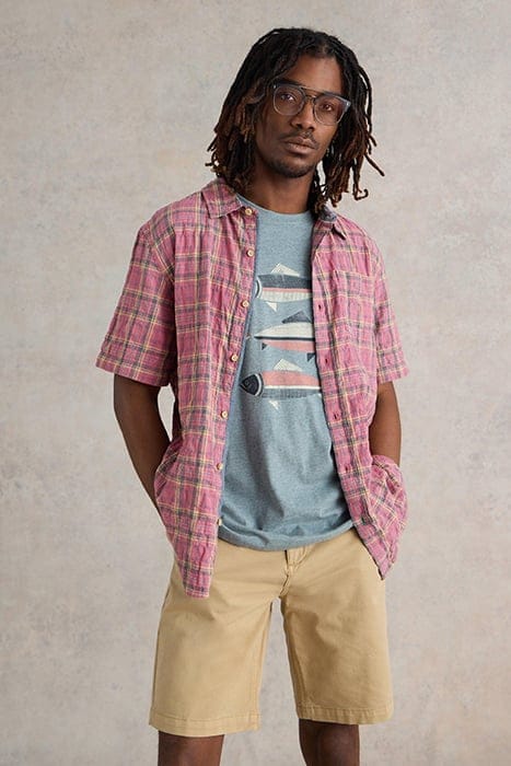 MADRAS CHECK  SHIRT PINK 1