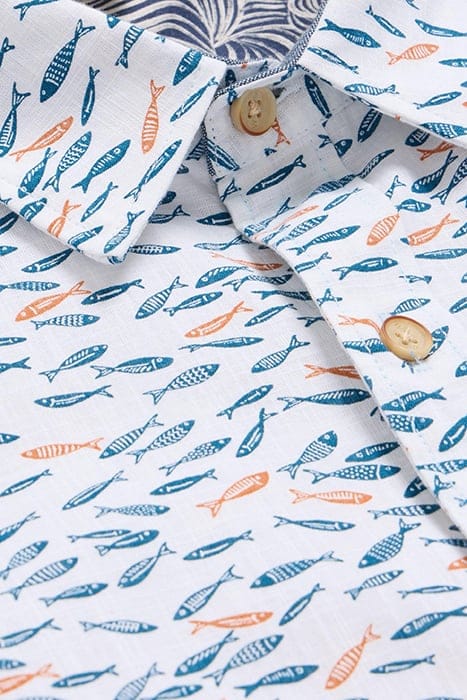 SHOAL PRINTED SHIRT WHITE 4