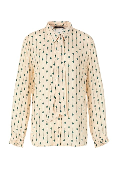 VISCOSE TIE SHIRT IN WHITE 4