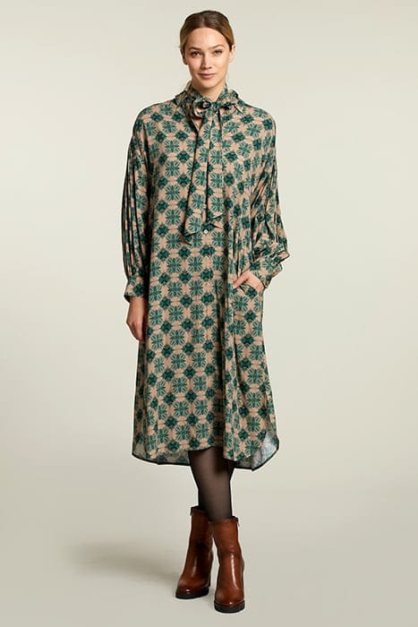 MULTI FANTASY BALLOON SLEEVES DRESS 1