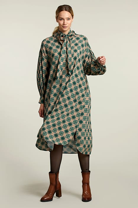 MULTI FANTASY BALLOON SLEEVES DRESS 3