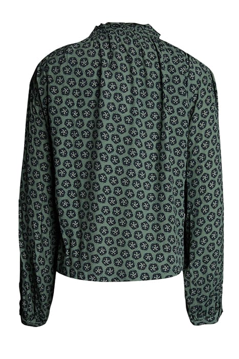 MULTI FANTASY BLOUSE BALLOON SLEEVES 5