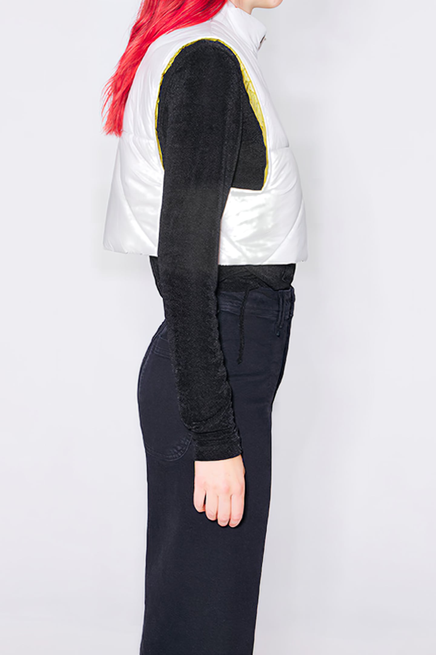 STONE BOXY PADDED VEST 4