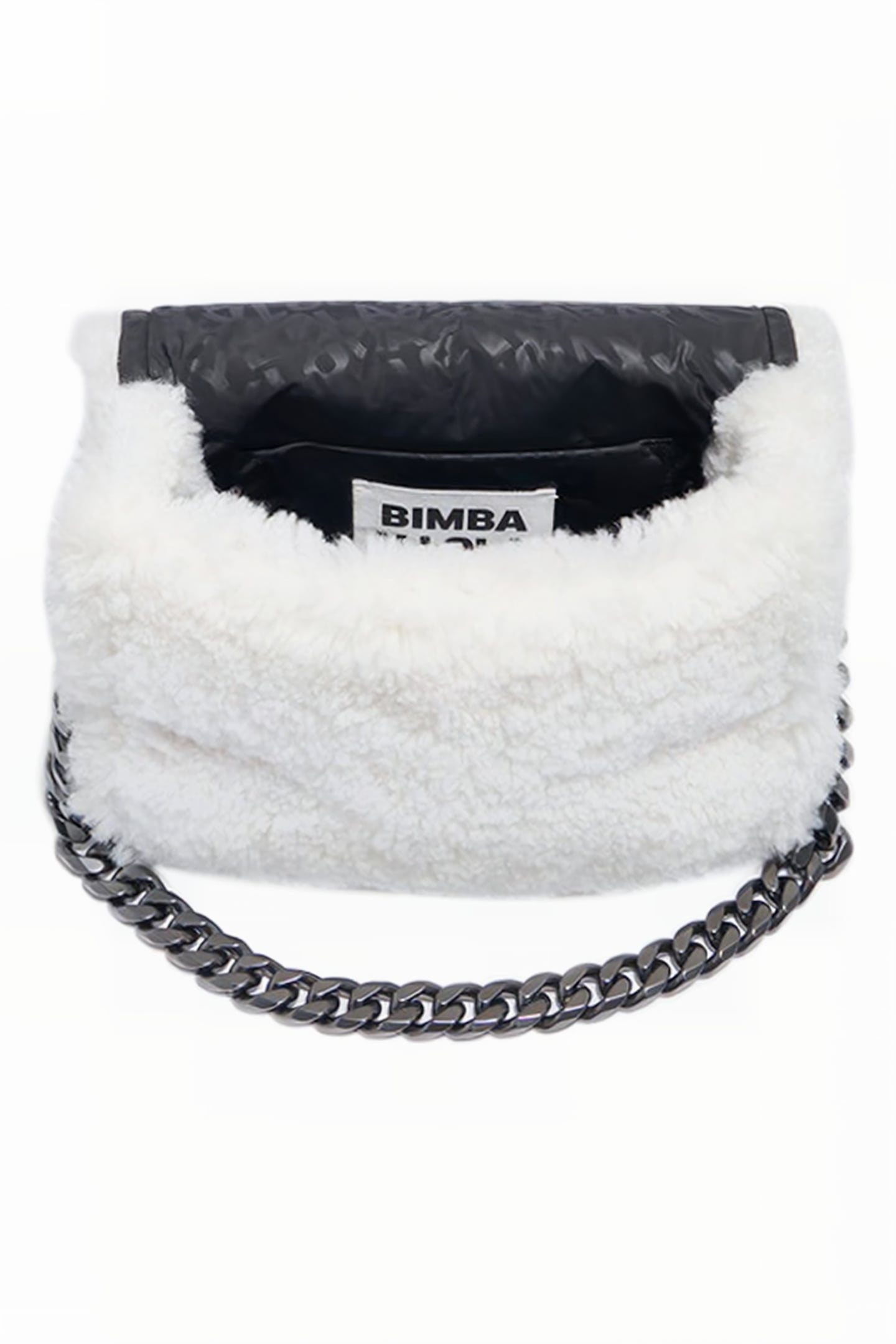 M WHITE FUR SHOULDER BAG 3