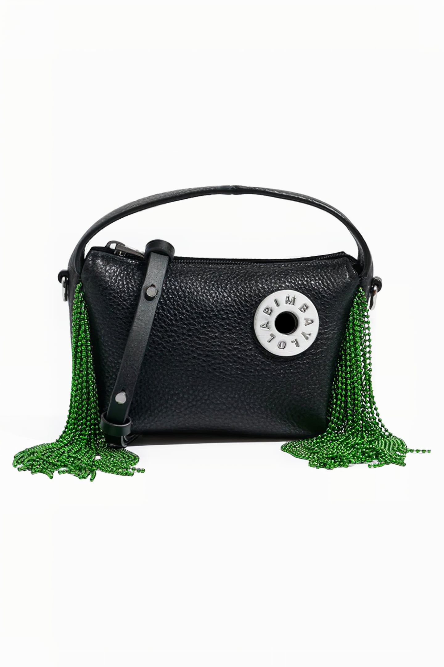 XS BLACK LEATHER HOBO BAG 1