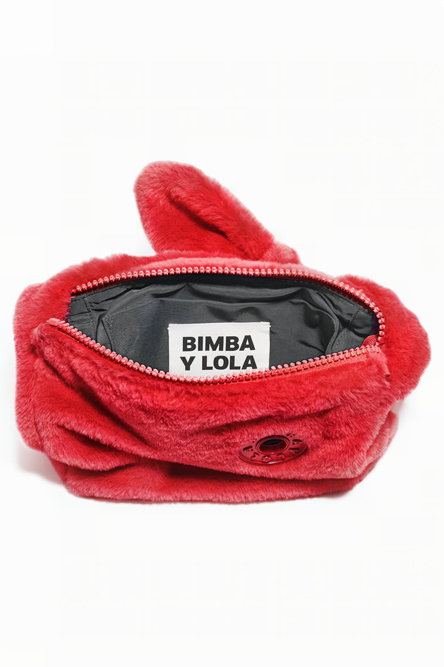S RED FUR HOBO BAG 3