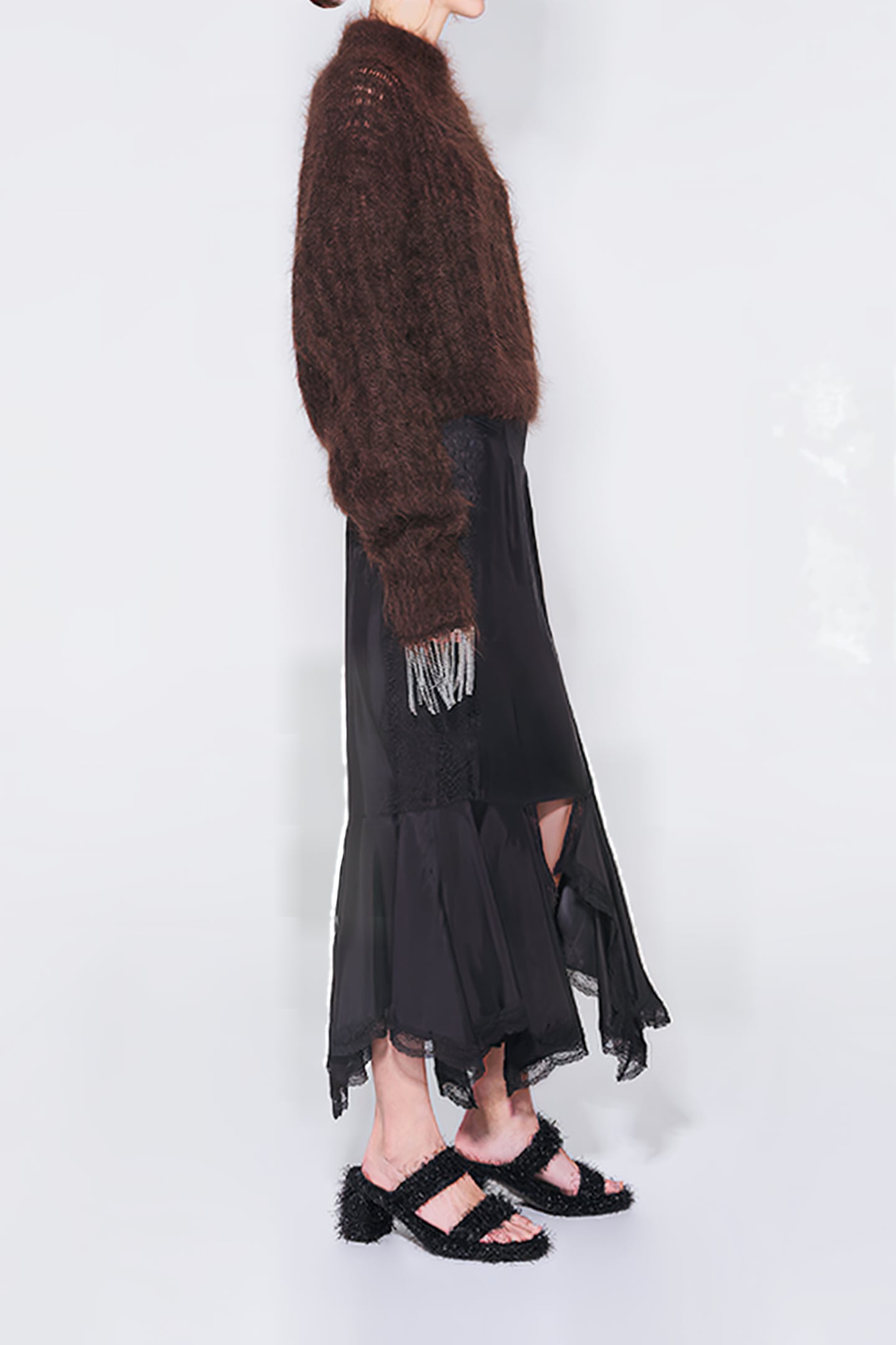 BLACK SLIP SKIRT 4