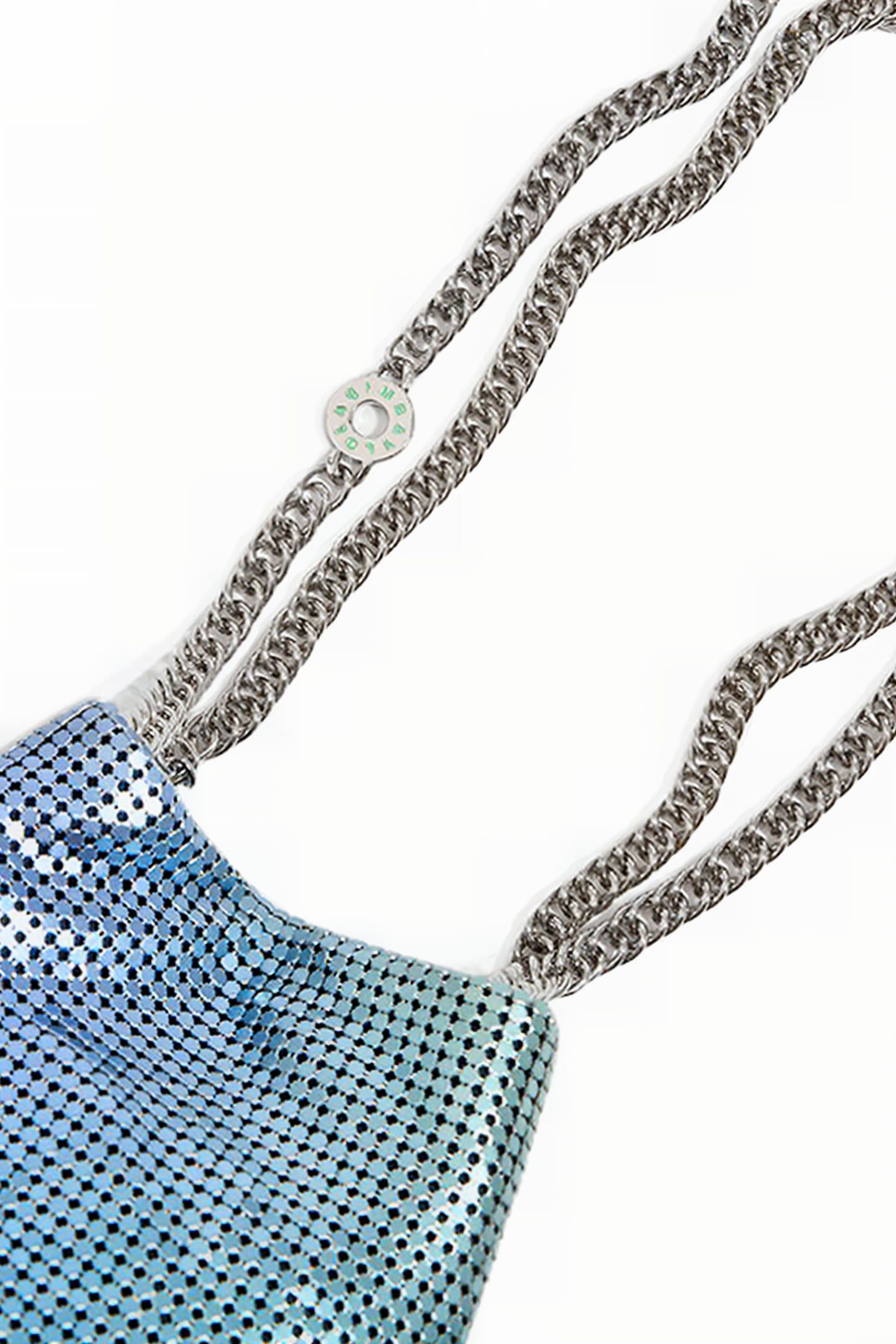 IRIDESCENT MESH BUCKET BAG 3