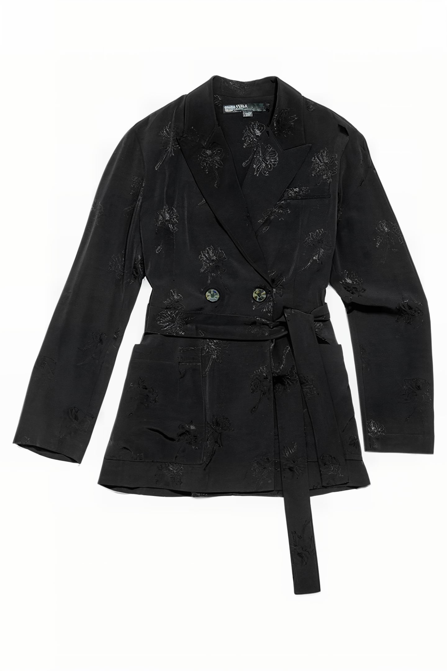 BLACK FLUID JACQUARD BLAZER 3
