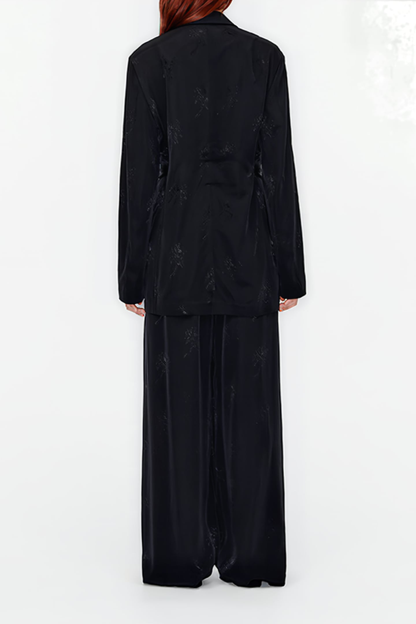 BLACK FLUID JACQUARD BLAZER 2