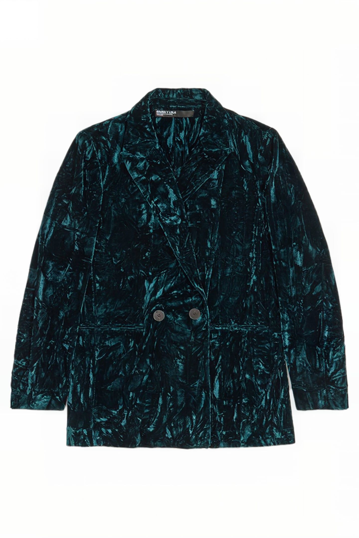 GREEN VELVET A-LINE BLAZER 3
