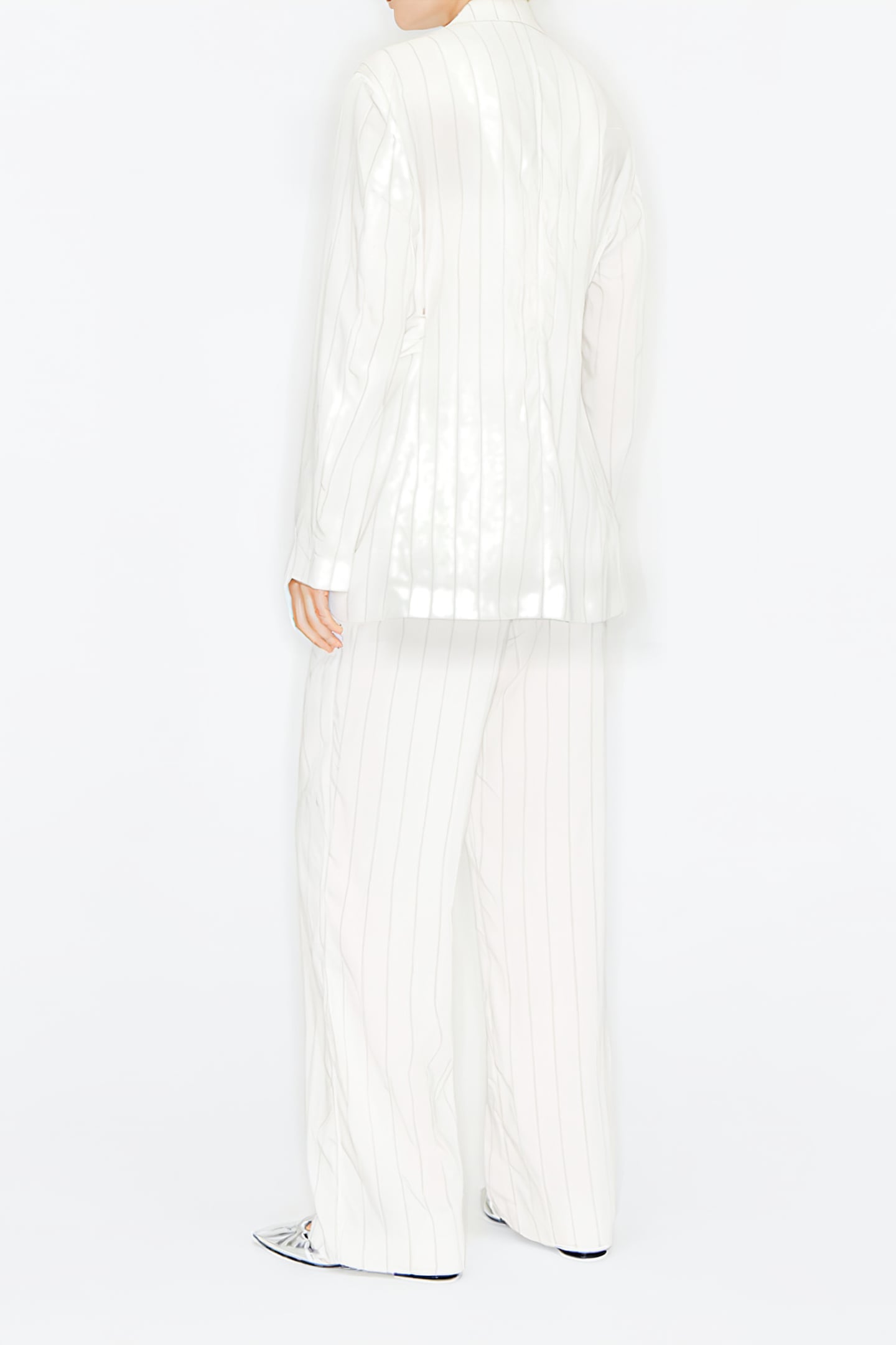 FLUID IVORY STRIPED BLAZER 2