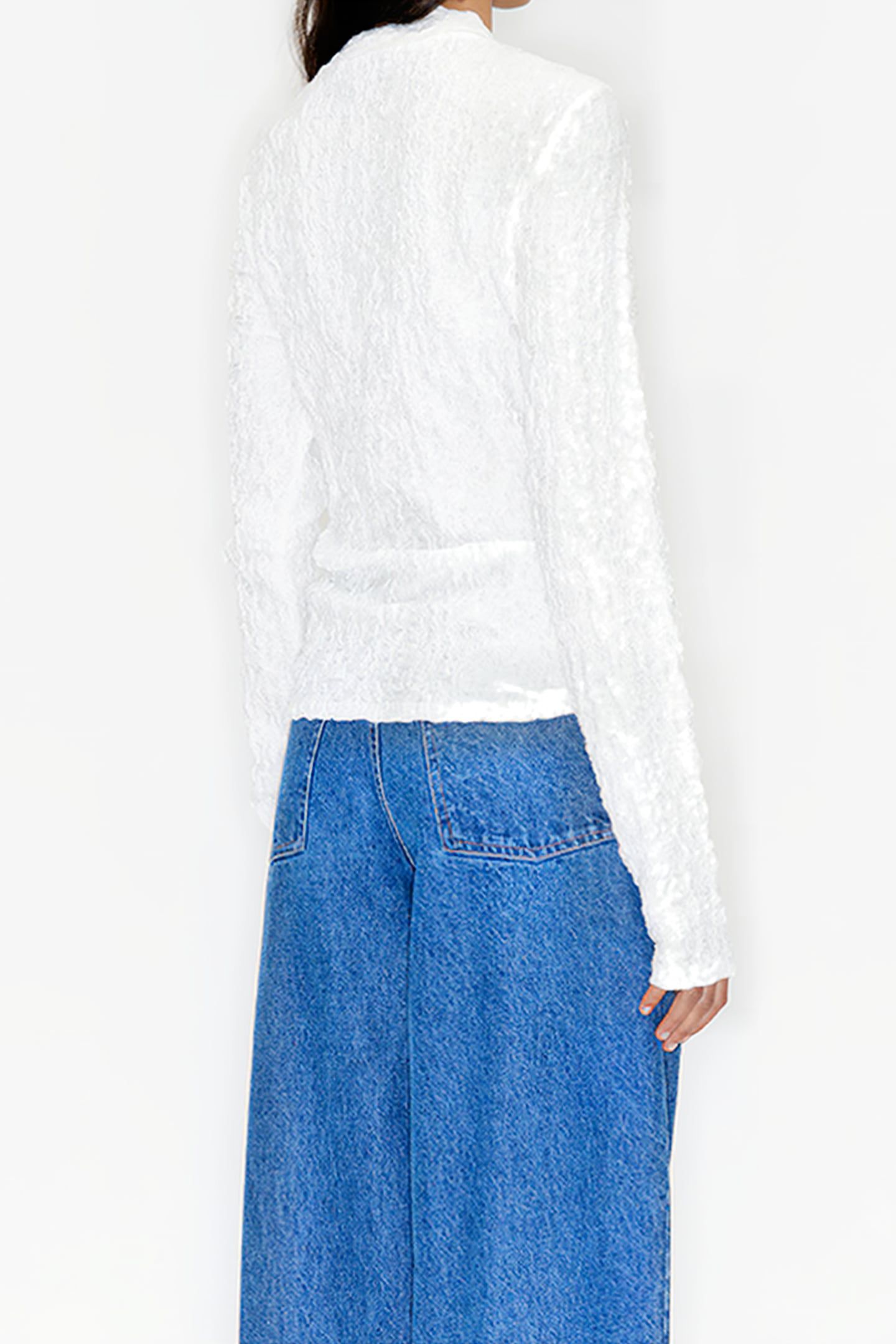 WHITE RUCHED T-SHIRT 2