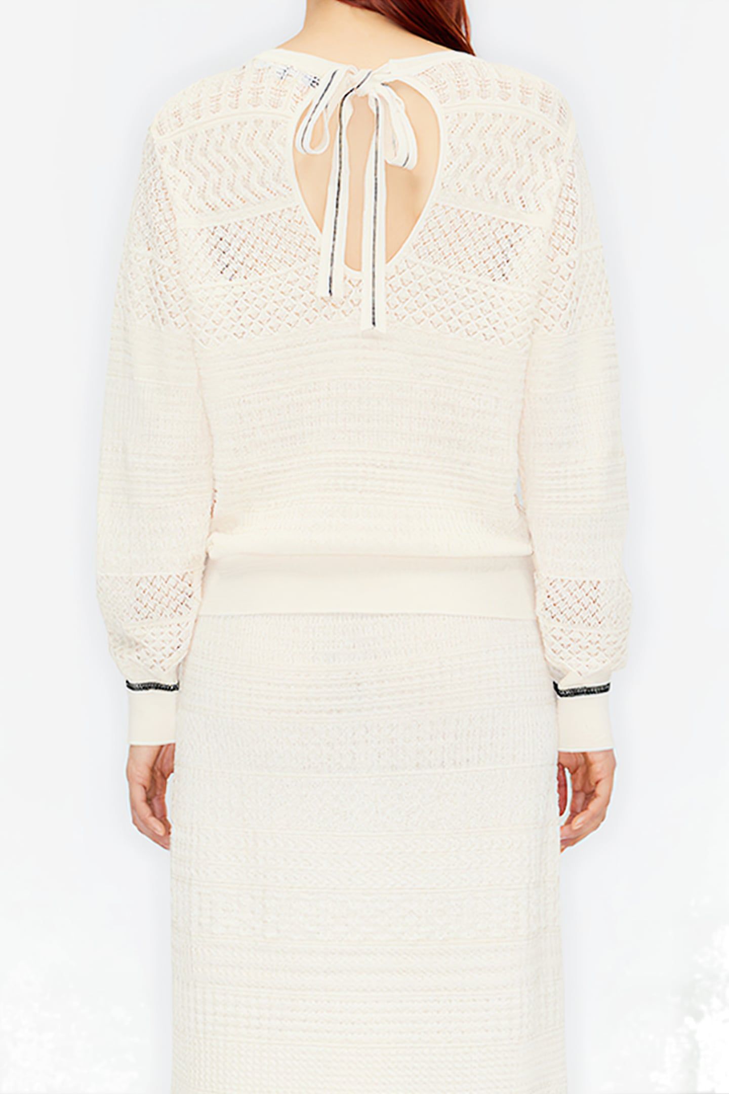 IVORY TEXTURED SWEATER 2