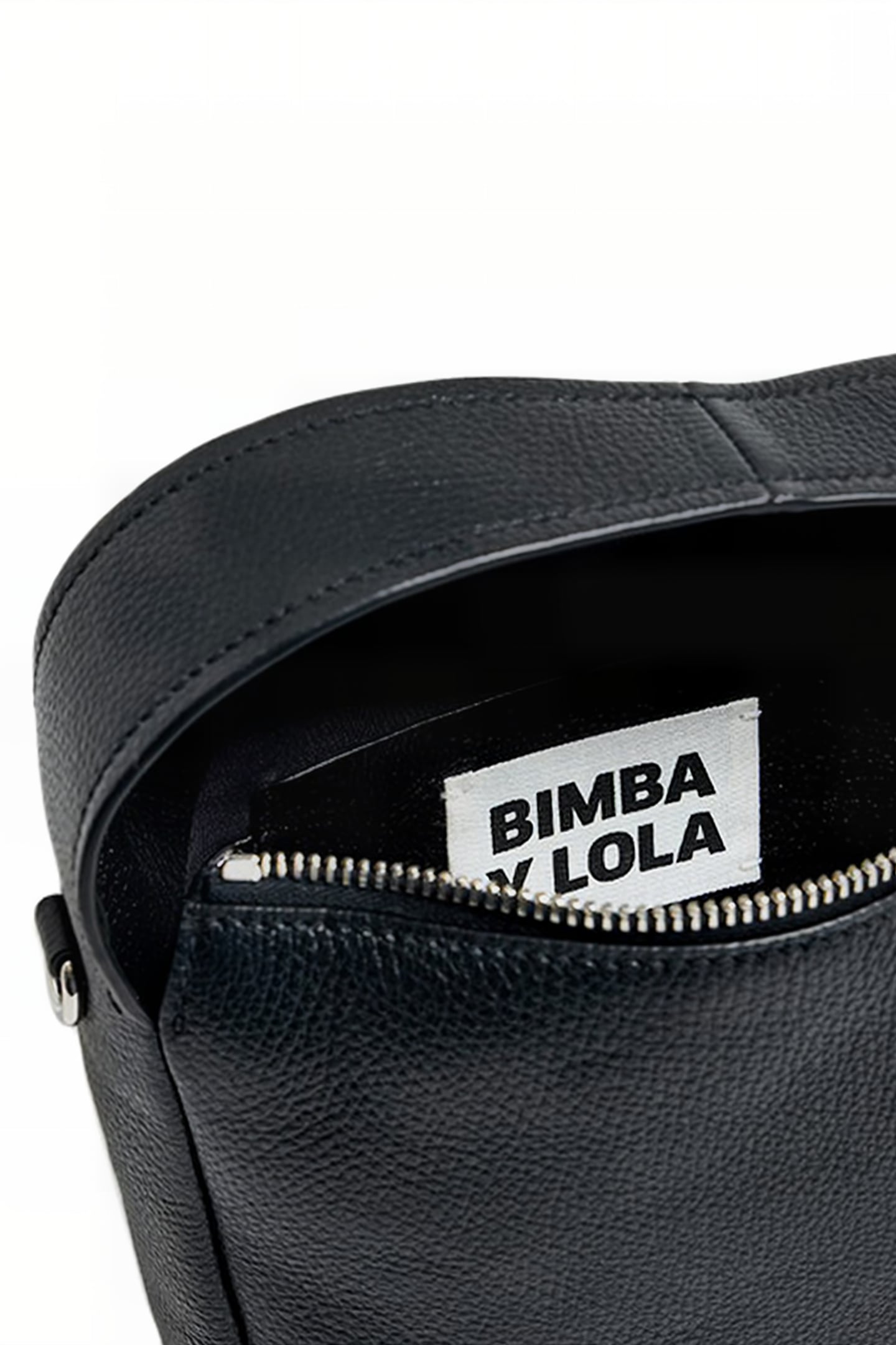 M BLACK LEATHER SLOUCH BAG 3