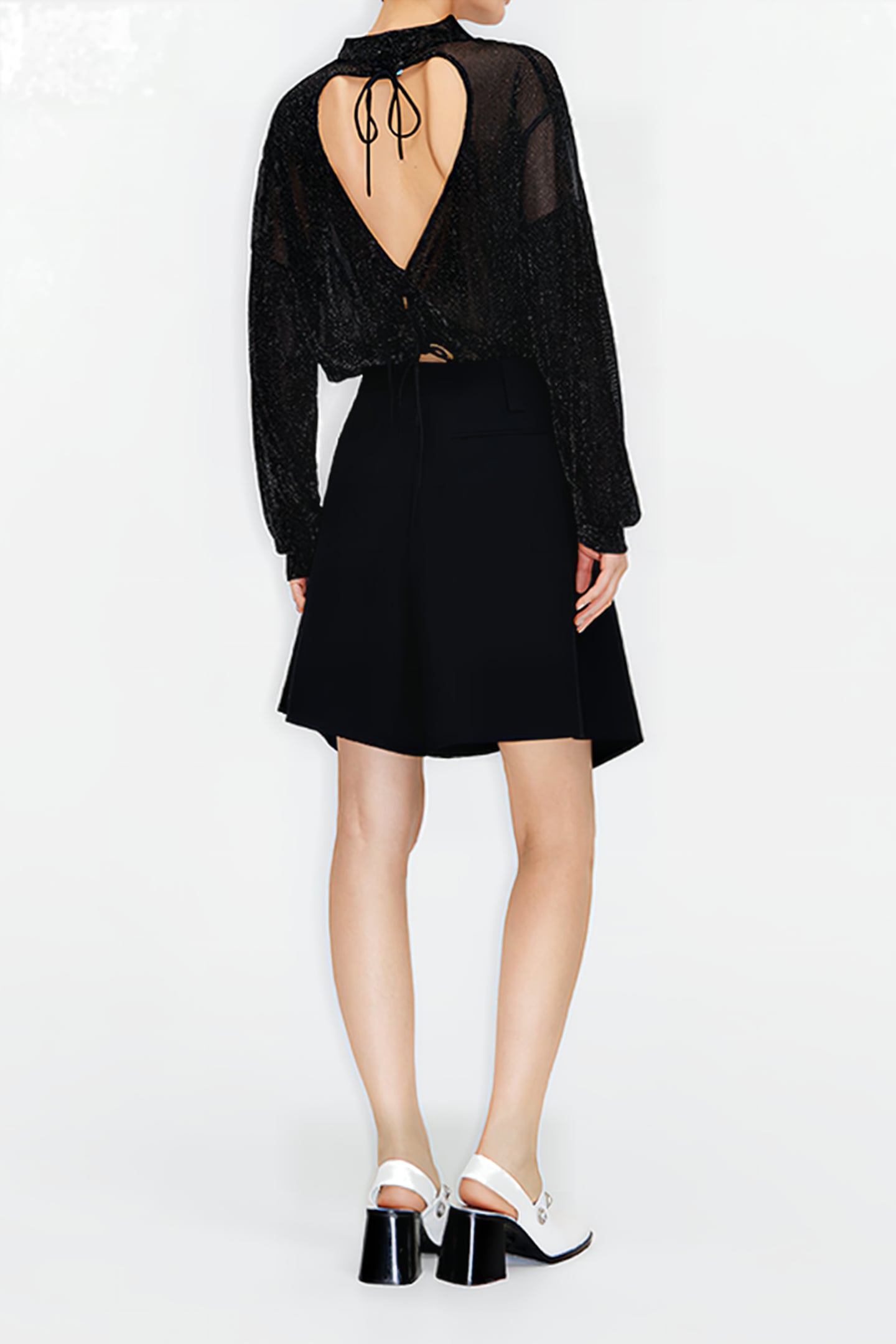 BLACK A-LINE SKORT 2