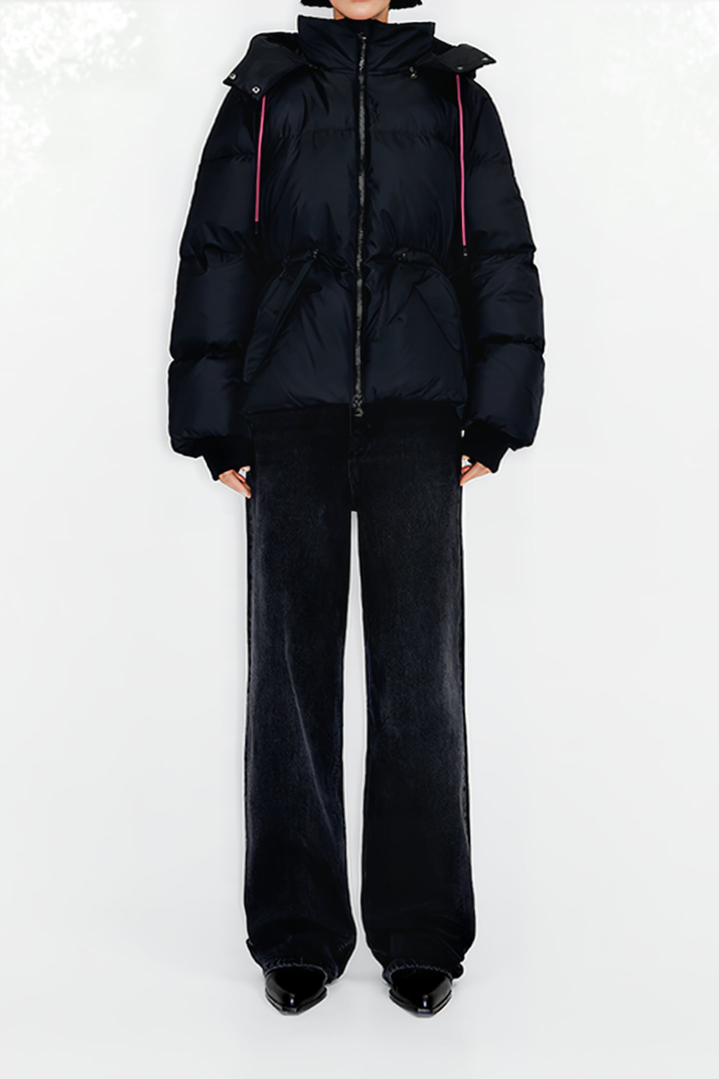 SHORT BLACK DOWN PUFFER JACKET 1