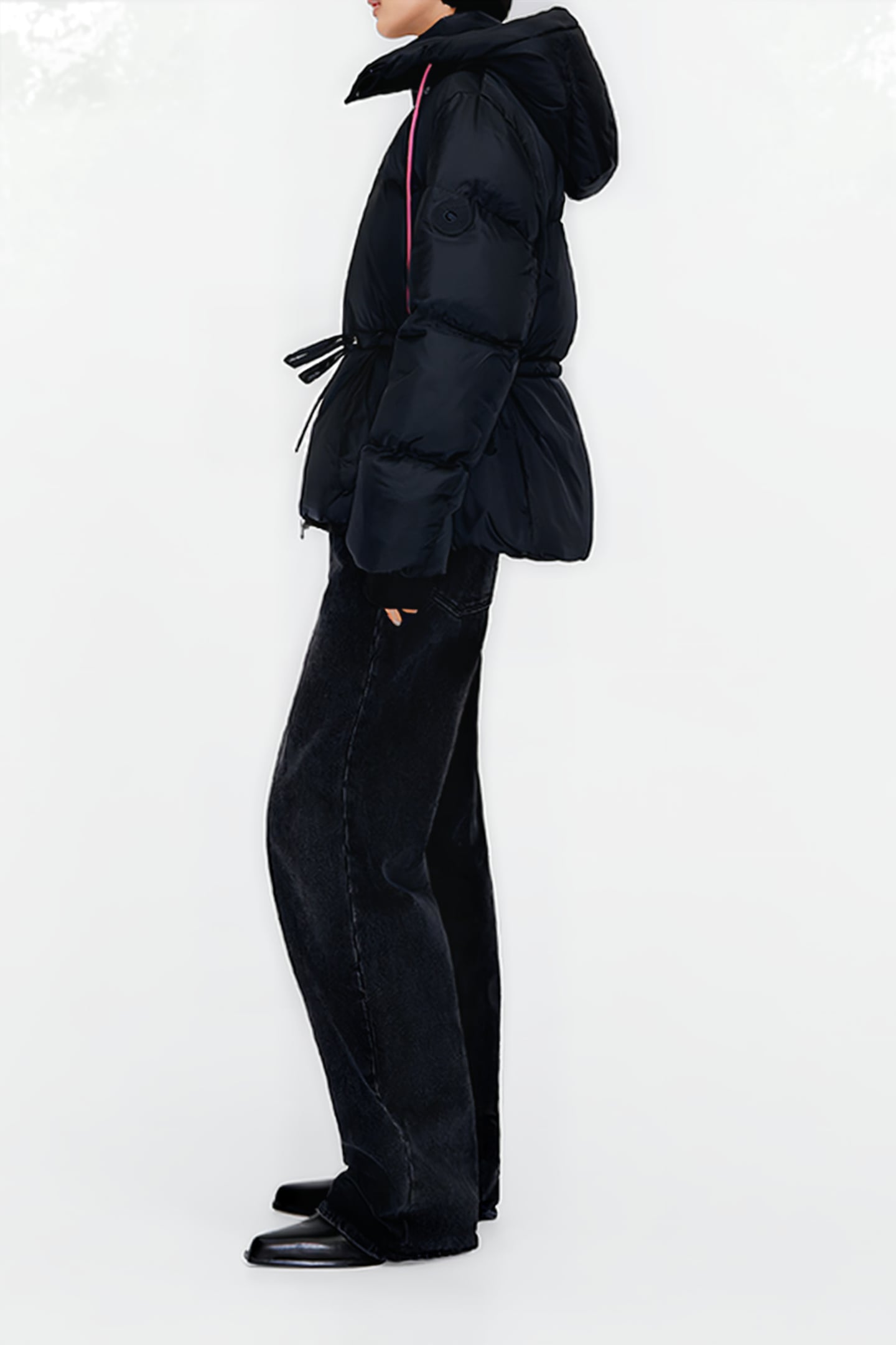 SHORT BLACK DOWN PUFFER JACKET 4