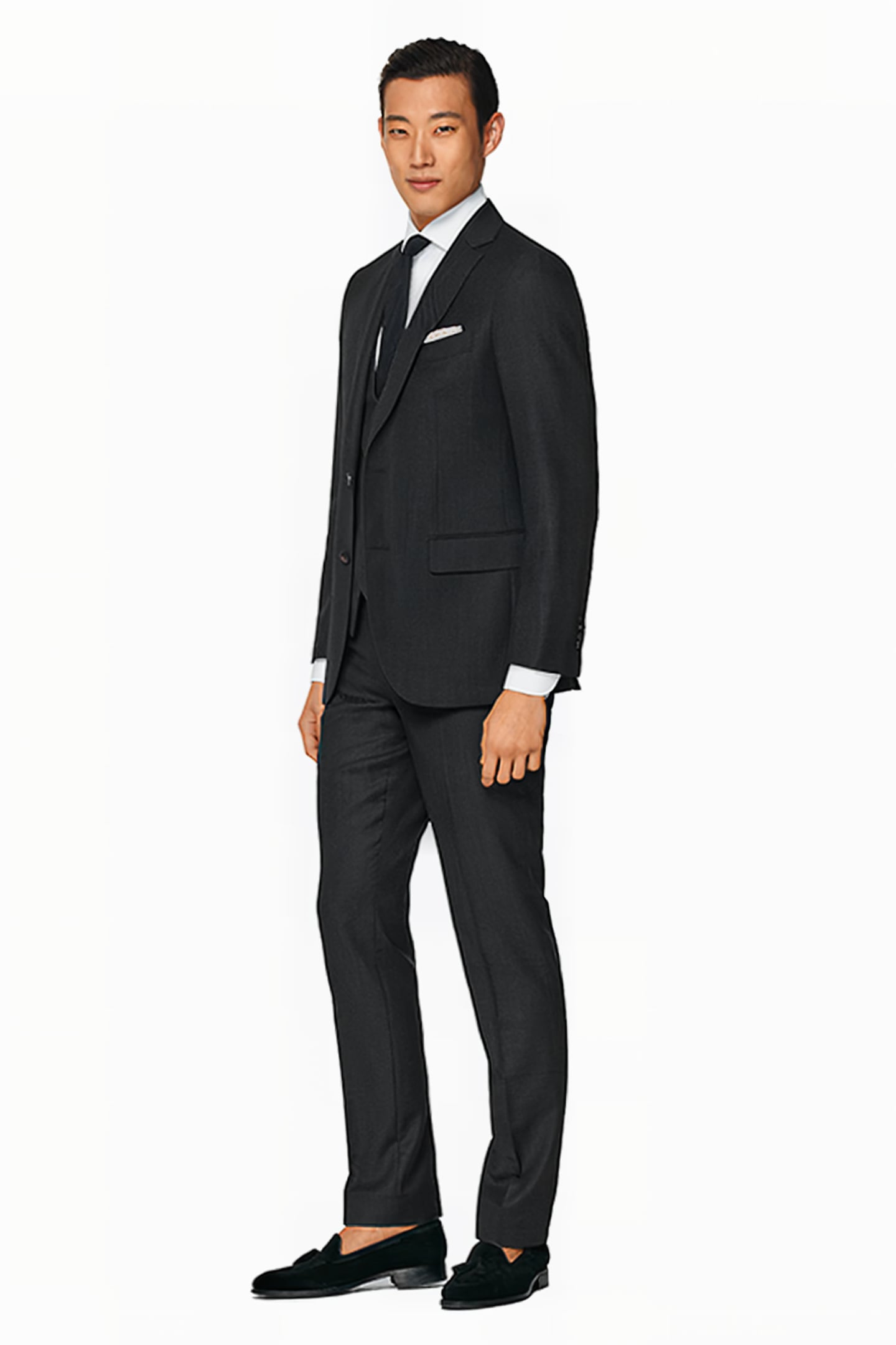 DARK GREY BIRD'S EYE TAILORED FIT SIENNA SUIT JACKET 5