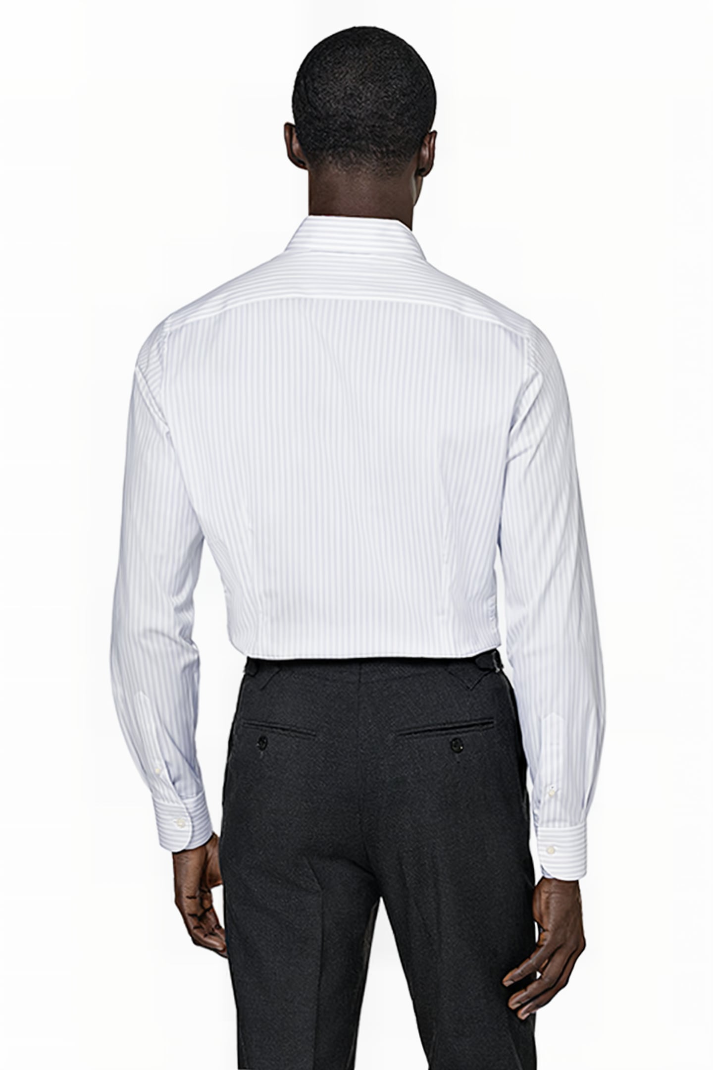 PURPLE STRIPED POPLIN EXTRA SLIM FIT SHIRT 2