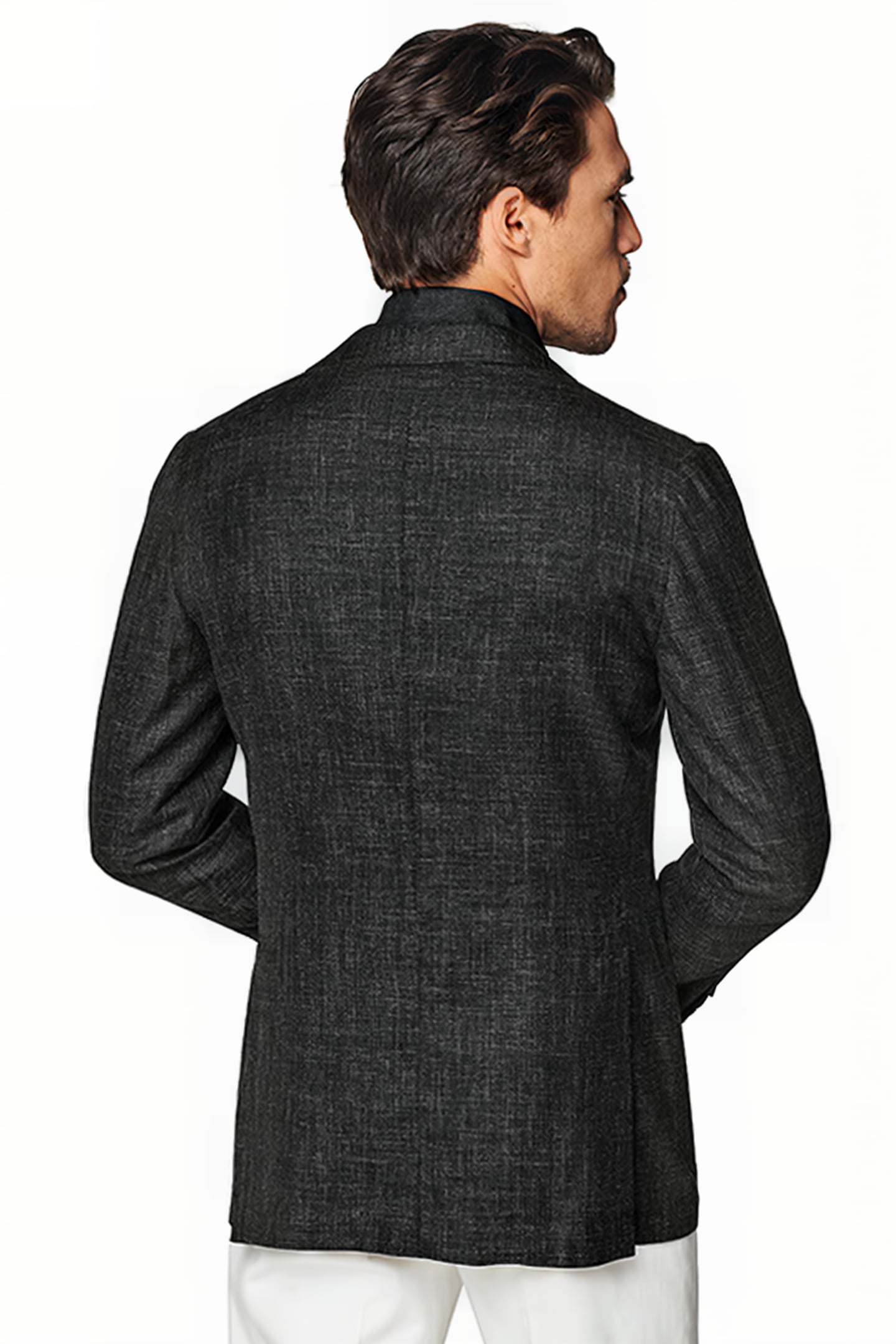 DARK GREY TAILORED FIT LAZIO BLAZER 2